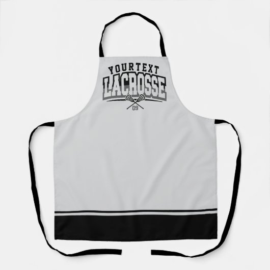 Personalisierte Lacrosse Player ADD-Teamnummer Schürze (Vorderseite)