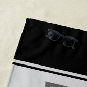 Personalisierte Lacrosse Player ADD-Teamnummer Strandtuch (Beispiel)