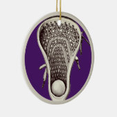 Personalisierte Lacrosse Player-Sammlung Keramik Ornament (Rechts)