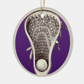 Personalisierte Lacrosse Player-Sammlung Keramik Ornament (Links)