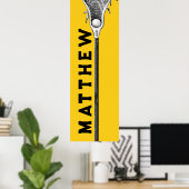personalisierte Lacrosse Poster (Heimbüro)