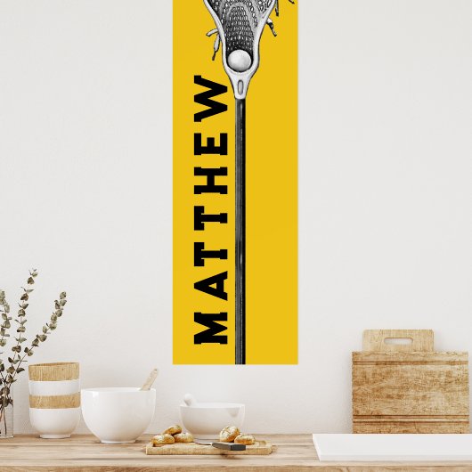 personalisierte Lacrosse Poster (Küche)