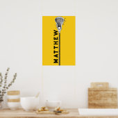 personalisierte Lacrosse Poster (Küche)