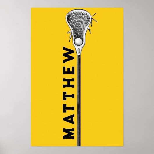 personalisierte Lacrosse Poster (Vorne)
