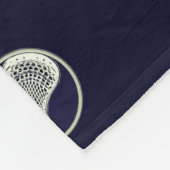 Personalisierte Lacrosse Sports Fleecedecke (Ecke)
