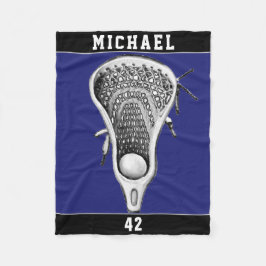 Personalisierte Lacrosse Sports Fleecedecke