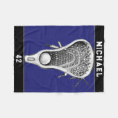 Personalisierte Lacrosse Sports Fleecedecke (Vorderseite (Horizontal))