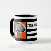 Personalisierte Lacrosse Sports Tasse (Vorderseite Links)
