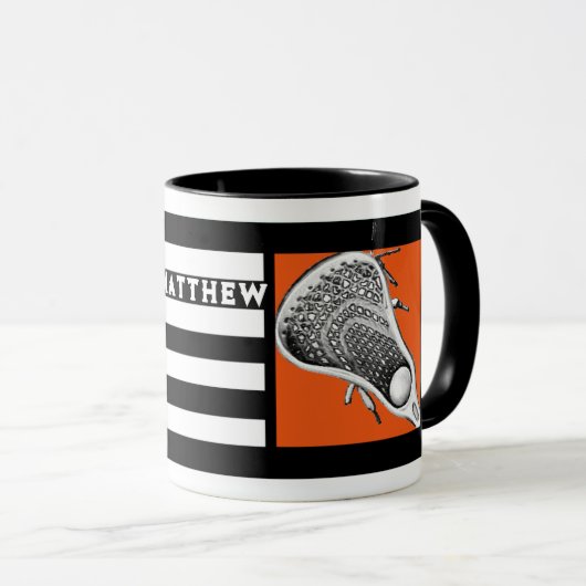 Personalisierte Lacrosse Sports Tasse (VorderseiteRechts)