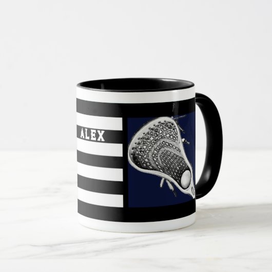Personalisierte Lacrosse Sports Tasse (VorderseiteRechts)