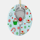 personalisierte Lacrosse-Tornollensammlung Keramik Ornament (Rechts)