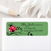 Personalisierte Lady Bug Address Labels Ladybug (Insitu)