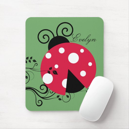 Personalisierte Lady Bug Mouse Pad Ladybug Mousepad (Mit Mouse)