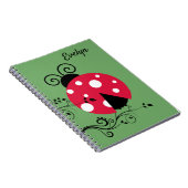 Personalisierte Lady Bug Notebook Ladybug Notizblock (Rechte Seite)