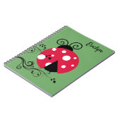 Personalisierte Lady Bug Notebook Ladybug Notizblock (Linke Seite)
