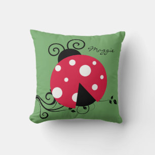 Personalisierte Lady Bug Throw Kissen Ladybug