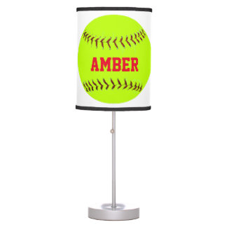 Personalisierte Lady Softball Lamp