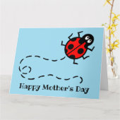 Personalisierte Ladybird Ladybug Day Card Karte (Gelbe Blume)