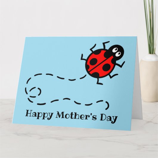 Personalisierte Ladybird Ladybug Day Card Karte (Vorderseite)