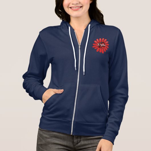 Personalisierte Ladybug Hoodie, Niedliche benutzer Hoodie (Vorderseite)