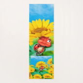 Personalisierte Ladybug-Sonnenblumen Yoga-Matte Yogamatte (Rückseite)