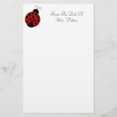 Personalisierte Ladybug Stationery Briefpapier (Vorderseite)