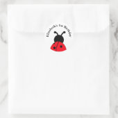 Personalisierte Ladybug Stickers mit Namen und Jah (Tasche)