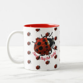 Personalisierte Ladybug-Tasse Zweifarbige Tasse
