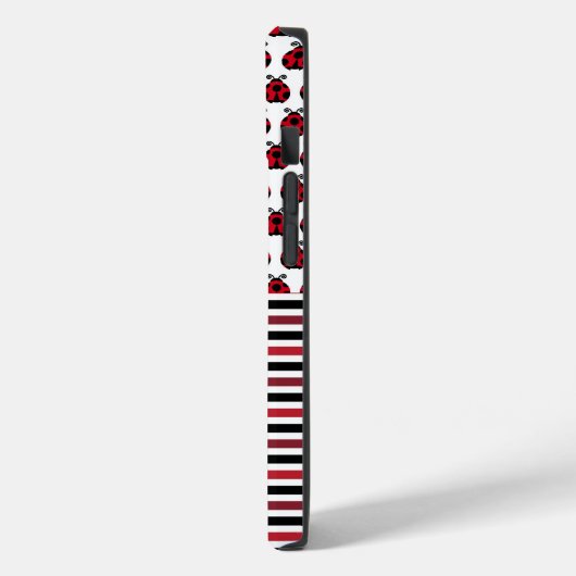 Personalisierte Ladybugs & Strips-Handy-Fall Case-Mate iPhone Hülle (Rückseite / Links)