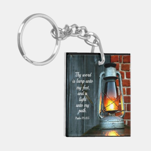 Personalisierte Lampe Schlüsselanhänger (Vorderseite links)