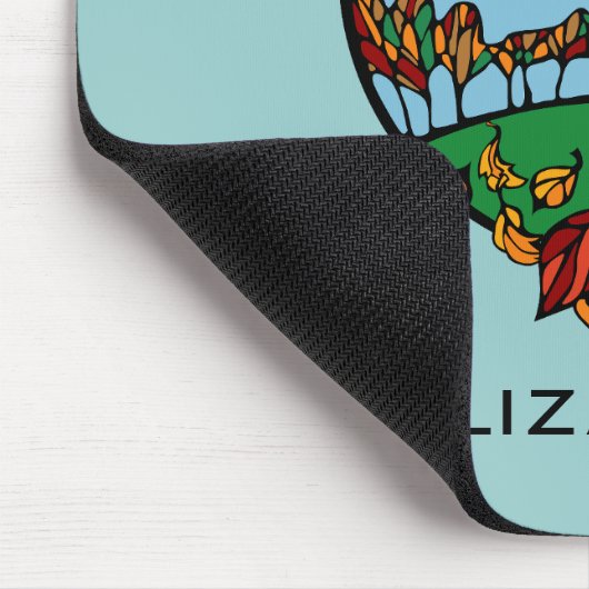 Personalisierte Landschaft im Herbst Mousepad (Ecke)