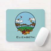 Personalisierte Landschaft im Herbst Mousepad (Mit Mouse)