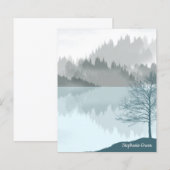 Personalisierte Landschaft Reflektion Bäume Grün (Vorne/Hinten)
