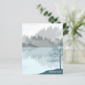 Personalisierte Landschaft Reflektion Bäume Grün (Stehend Vorderseite)