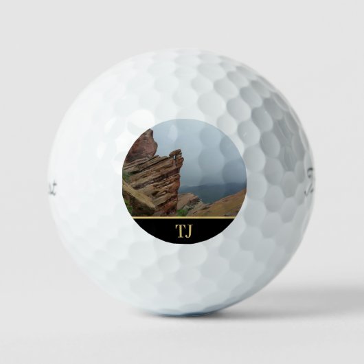 Personalisierte Landschaftliche "Red Rocks" Golfpl Golfball (Vorderseite)