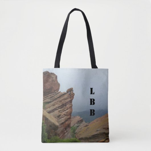Personalisierte Landschaftliche Rote Steine Tasche (Vorderseite)