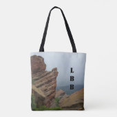 Personalisierte Landschaftliche Rote Steine Tasche (Rückseite)