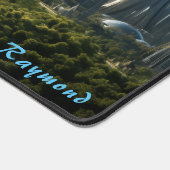 Personalisierte Landschaftsfläche der Zukunft Schreibtischunterlage (Ecke)