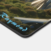 Personalisierte Landschaftsfläche der Zukunft Schreibtischunterlage (Ecke)