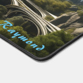 Personalisierte Landschaftsfläche der Zukunft Schreibtischunterlage (Ecke)