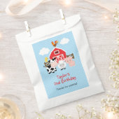 Personalisierte Landtiere (blau) Gefälligkeitsflag Geschenktütchen (Ausgeschnitten)