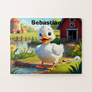 Personalisierte landwirtschaftliche Ente Puzzle