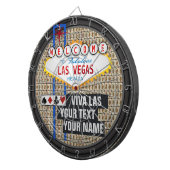 Personalisierte Las Vegas Dartscheibe (Vorderseite rechts)