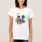 Personalisierte Las Vegas Geburtstagsfrau T - Shir T-Shirt (Vorderseite)