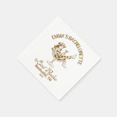 Personalisierte Last Rodeo Servietten  (Ecke)