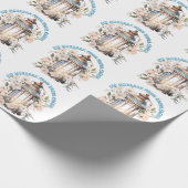 Personalisierte Laterne Eid Mubarak Geschenkpapier (Ecke)