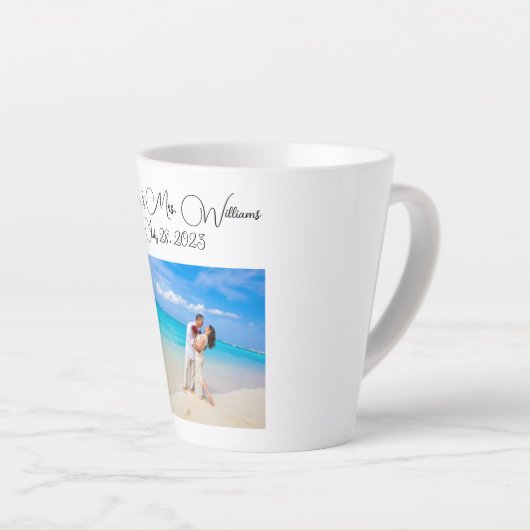 Personalisierte Latte Milchtasse (Rechte Ecke)