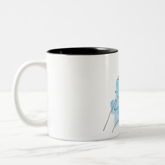 Personalisierte Latte Tasse (Links)