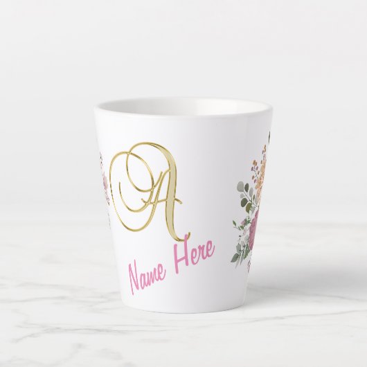 Personalisierte Latte Tasse (Vorderseite)