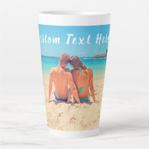 Personalisierte Latte-Tasse des Fotos mit benutzer